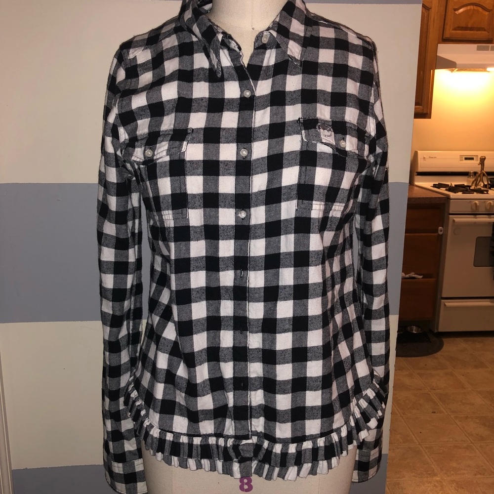 Pink button up long sleeve